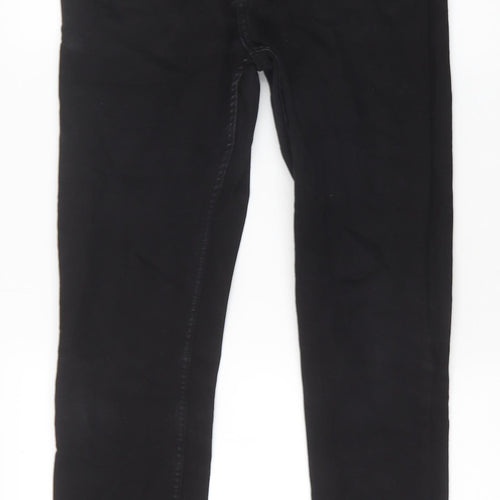 H&M Mens Black Cotton Skinny Jeans Size 28 in Slim Zip