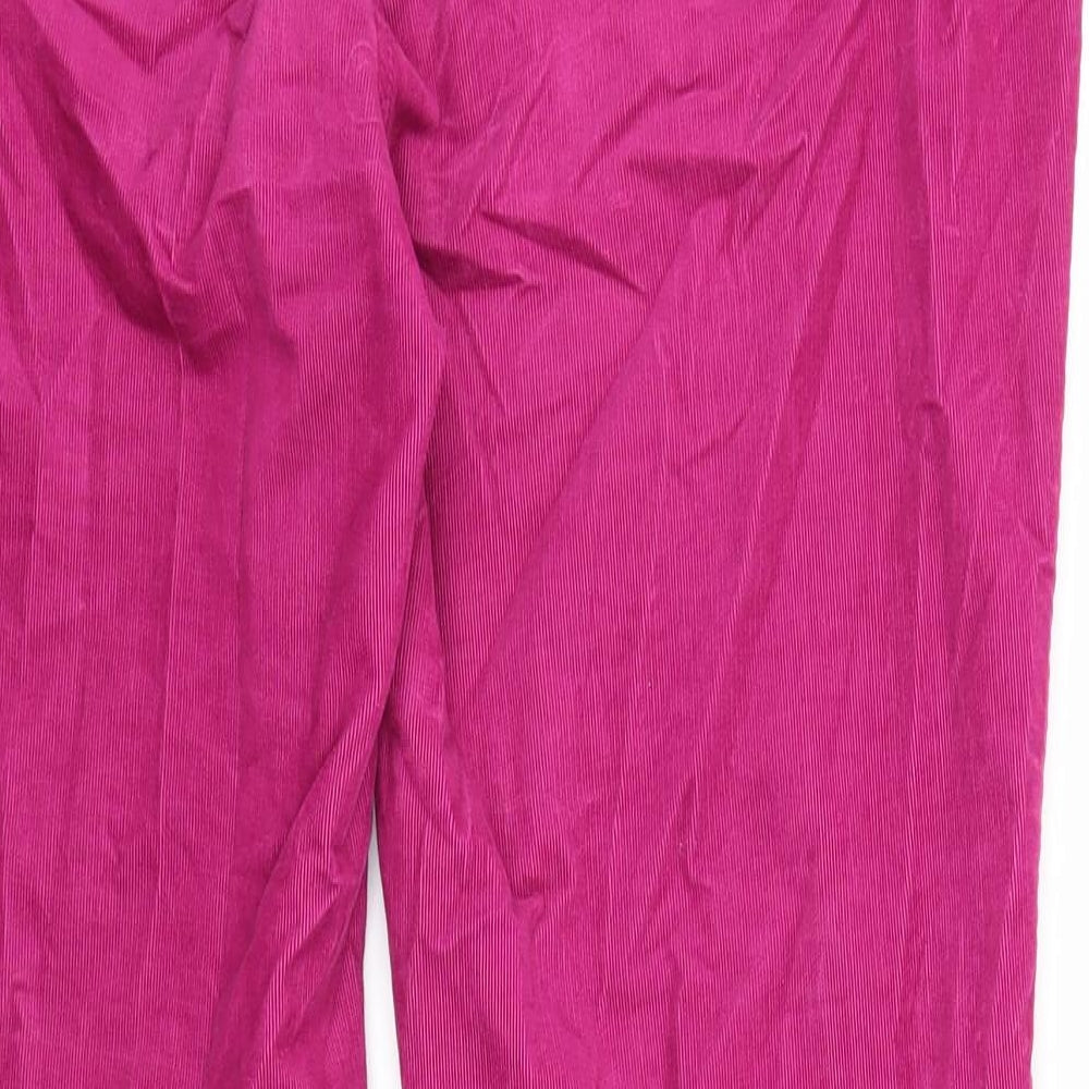 Gap Womens Pink Cotton Trousers Size 10 Regular Zip