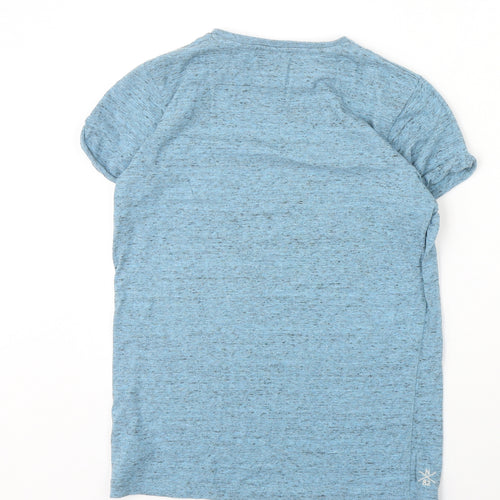 NEXT Boys Blue Cotton Basic T-Shirt Size 12 Years Crew Neck Pullover