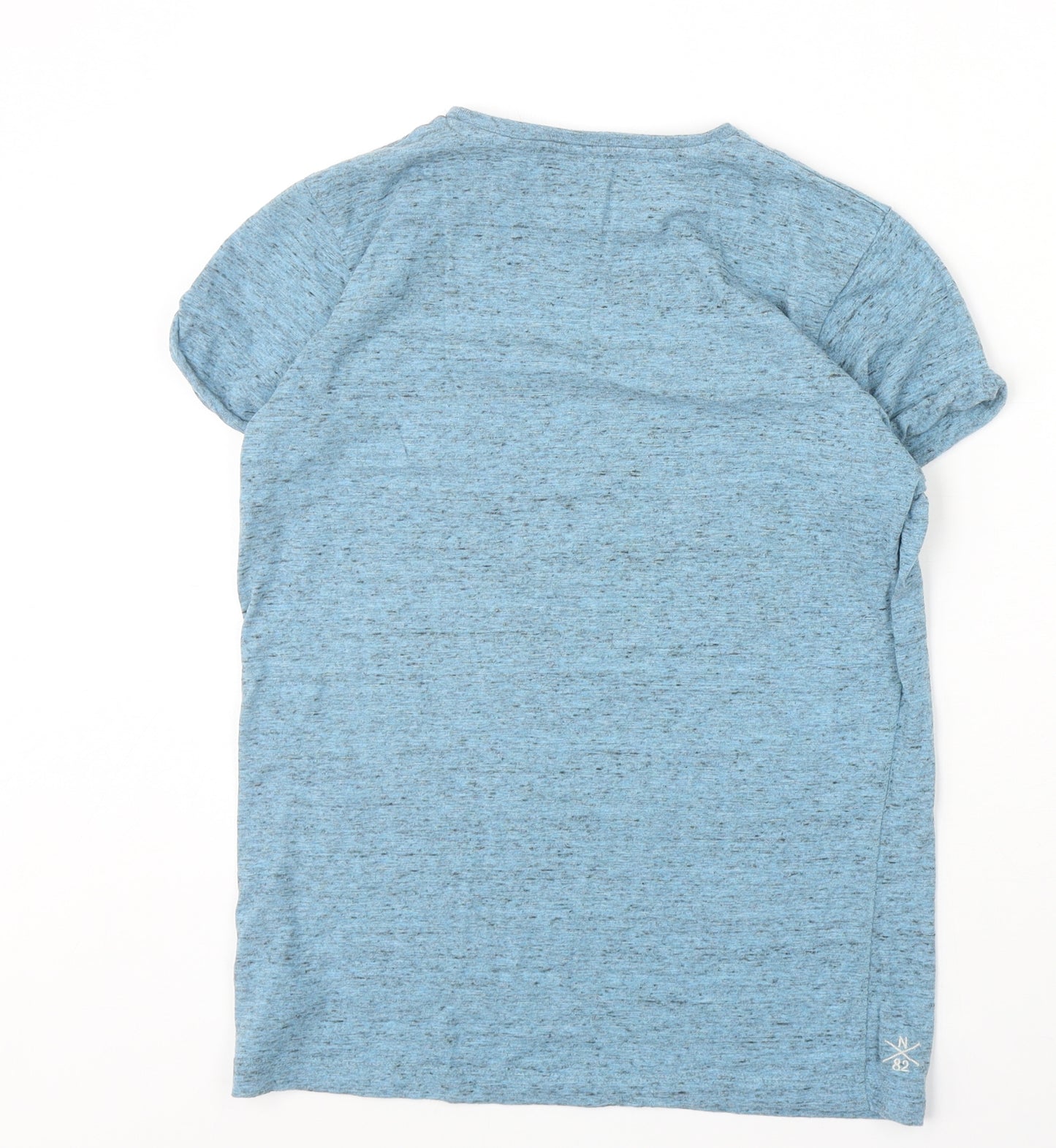 NEXT Boys Blue Cotton Basic T-Shirt Size 12 Years Crew Neck Pullover