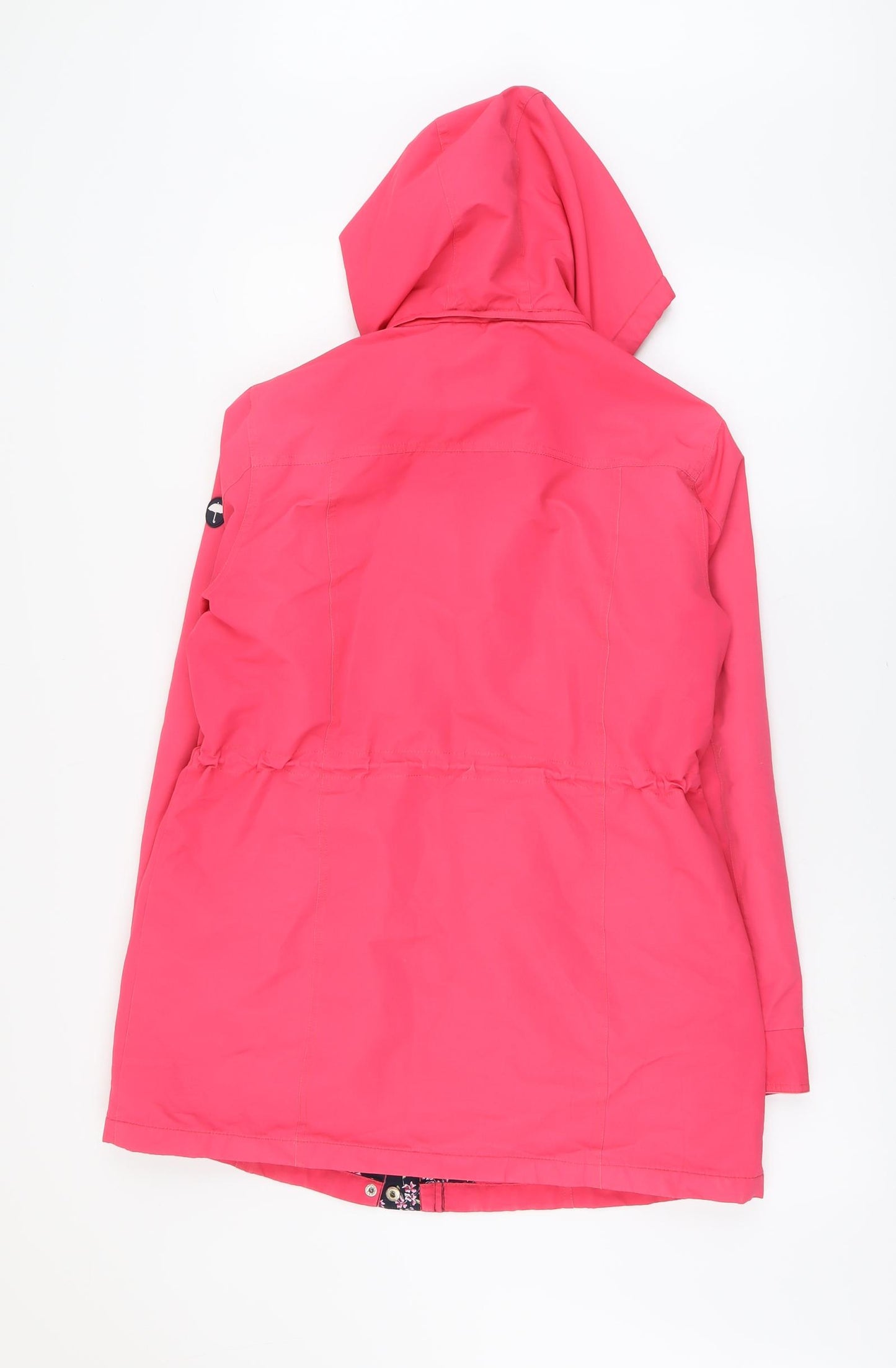 Cotton Traders Womens Pink Pea Coat Coat Size 12 Zip - Hooded