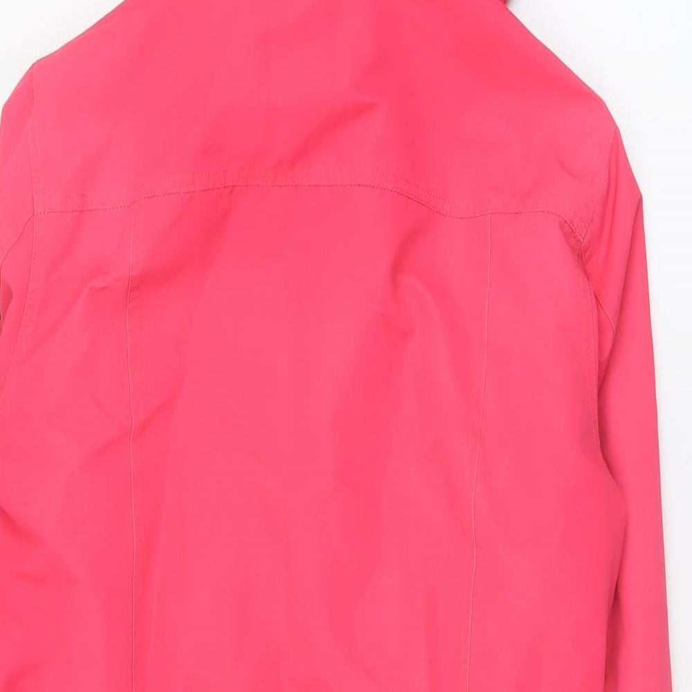 Cotton Traders Womens Pink Pea Coat Coat Size 12 Zip - Hooded