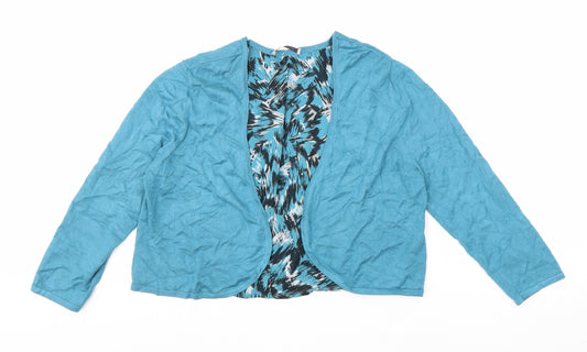 Windsmoor Womens Blue V-Neck Viscose Cardigan Jumper Size S Pullover