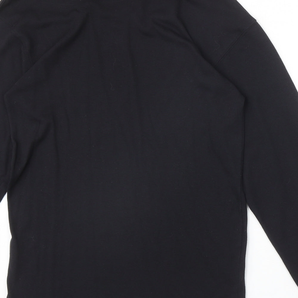 Oakridge Mens Black Polyester Pullover Sweatshirt Size S