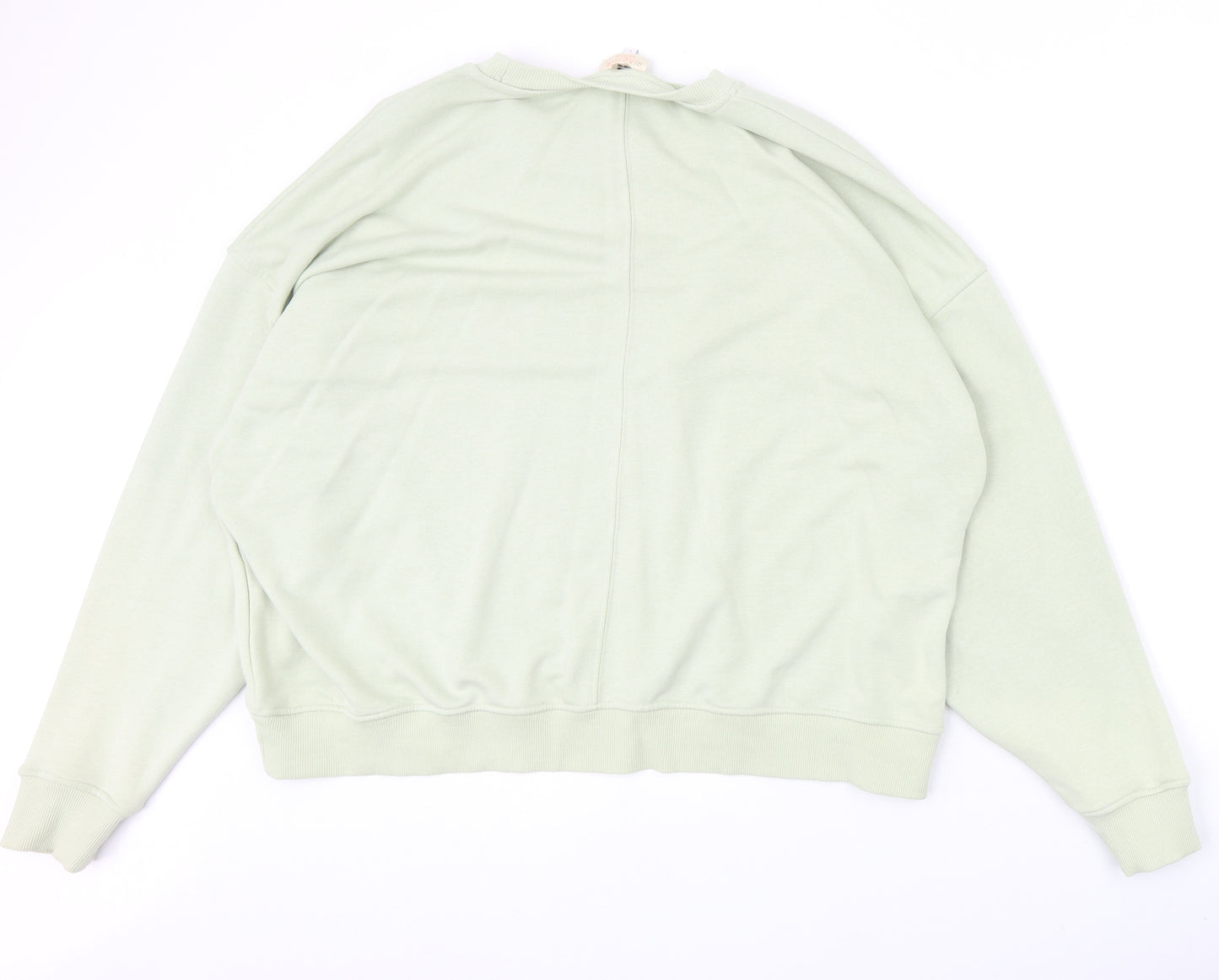 River Island Womens Green Cotton Pullover Sweatshirt Size L Pullover