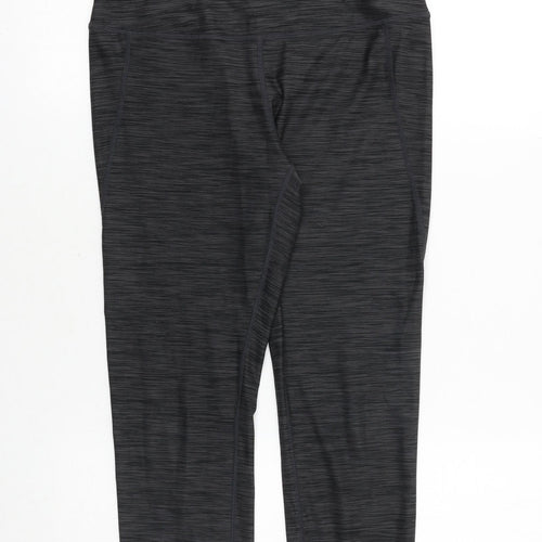 H&M Womens Grey Polyester Compression Leggings Size M Regular