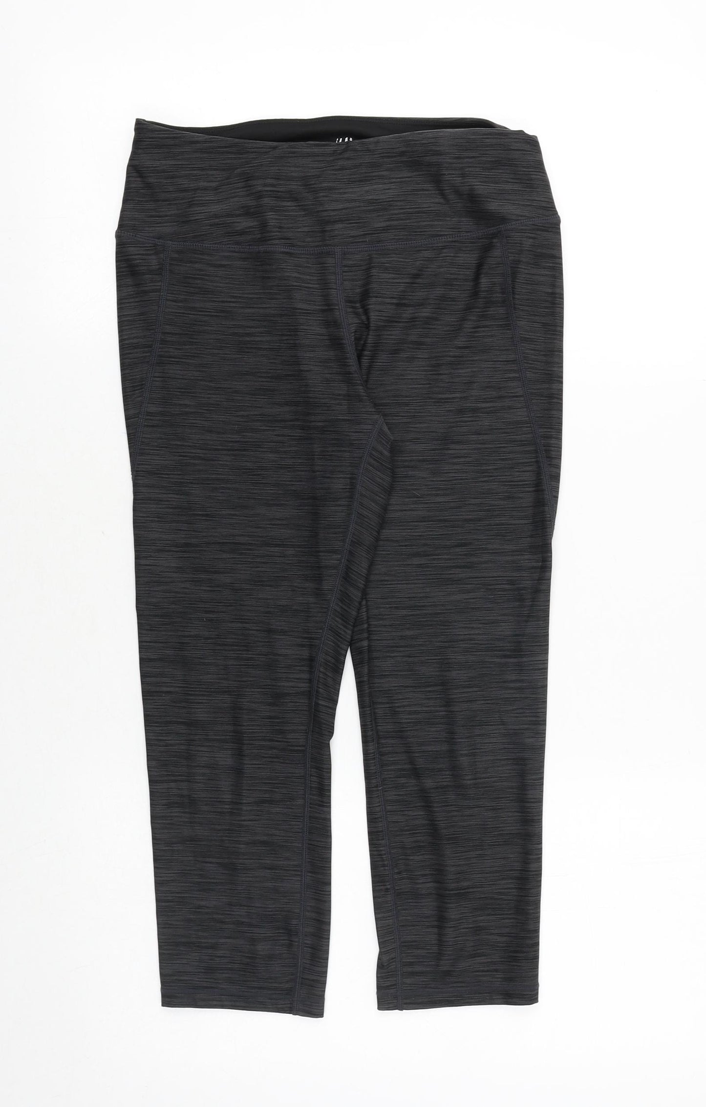 H&M Womens Grey Polyester Compression Leggings Size M Regular