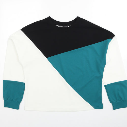 SheIn Womens Multicoloured Colourblock Polyester Pullover Sweatshirt Size S Pullover