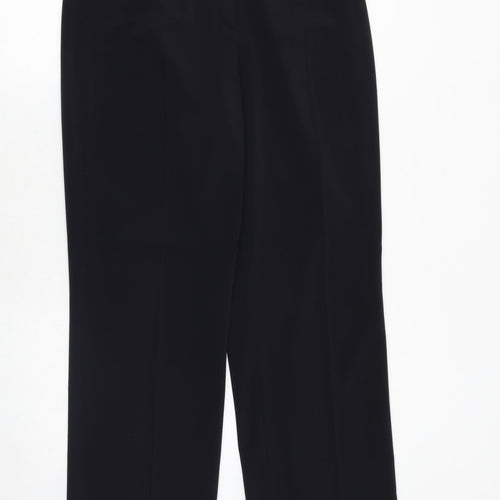 Gerry Weber Womens Blue Polyester Trousers Size 14 Regular Zip