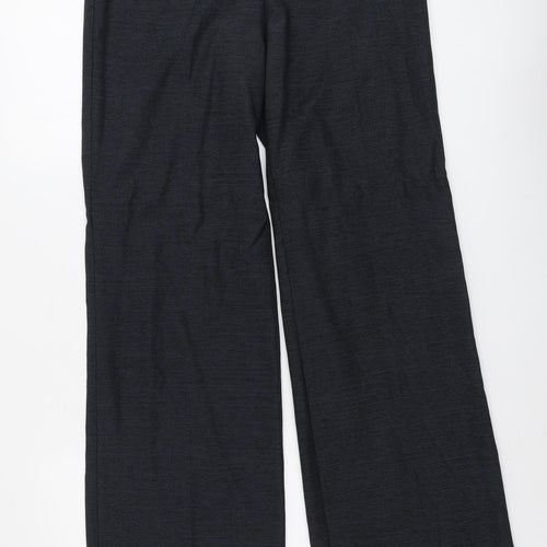 NEXT Womens Blue Polyester Dress Pants Trousers Size 8 L31 in Regular Button