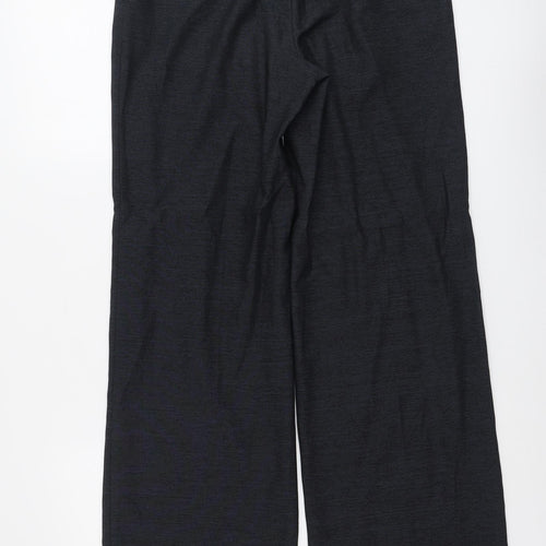 NEXT Womens Blue Polyester Dress Pants Trousers Size 8 L31 in Regular Button