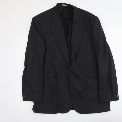 Marks and Spencer Mens Grey Wool Jacket Suit Jacket Size L Regular