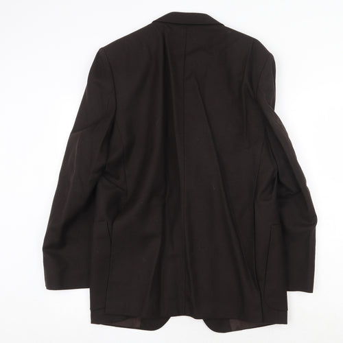 St Michael Mens Brown Wool Jacket Suit Jacket Size 42 Regular