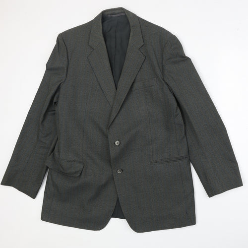 Czarina Mens Grey Polyester Jacket Suit Jacket Size 44 Regular