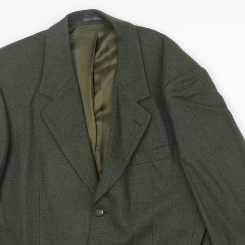 Principles Mens Green Wool Jacket Blazer Size 40 Regular