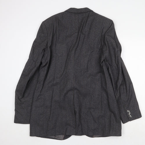 Dunn & Co Mens Grey Wool Jacket Suit Jacket Size 42 Regular