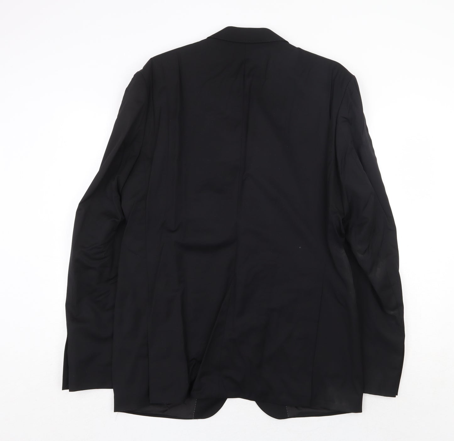 ROY ROBSON Mens Black Wool Jacket Suit Jacket Size 50 Regular