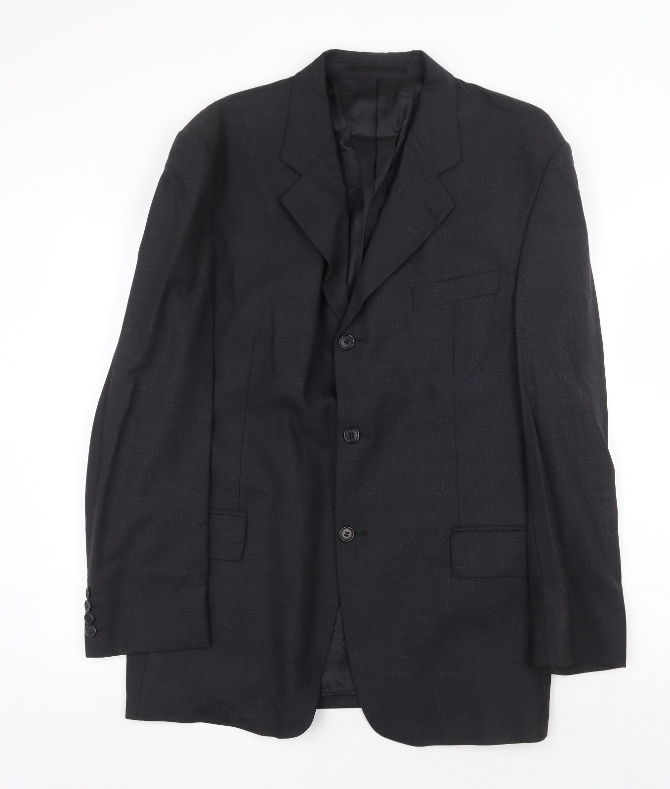 Berwin & Berwin Mens Grey Wool Jacket Suit Jacket Size 42 Regular