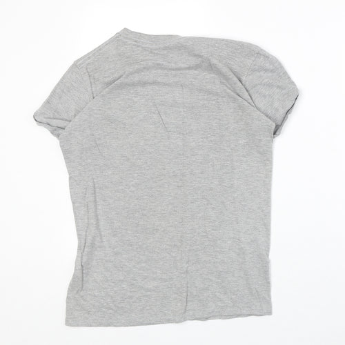 Burton Mens Grey Cotton T-Shirt Size S Round Neck - Los Angeles