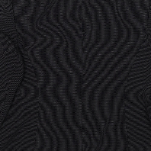 NEXT Womens Black Polka Dot Polyester Jacket Suit Jacket Size 12 Button