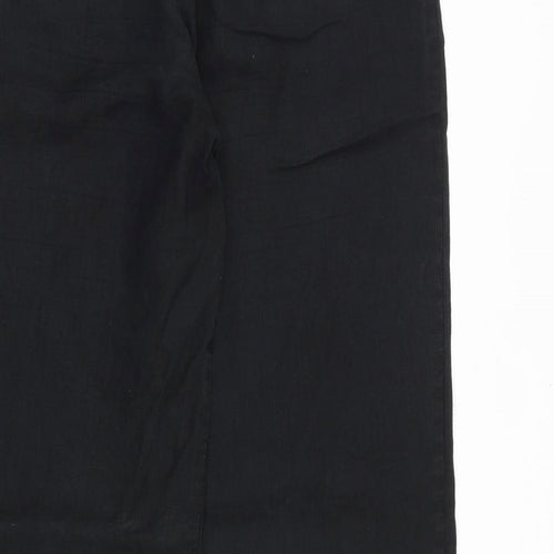 Betty Jackson Womens Blue Polyester Trousers Size 12 Regular Zip