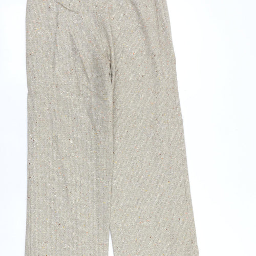 WWorth Womens Beige Nylon Trousers Size 6 Regular Zip
