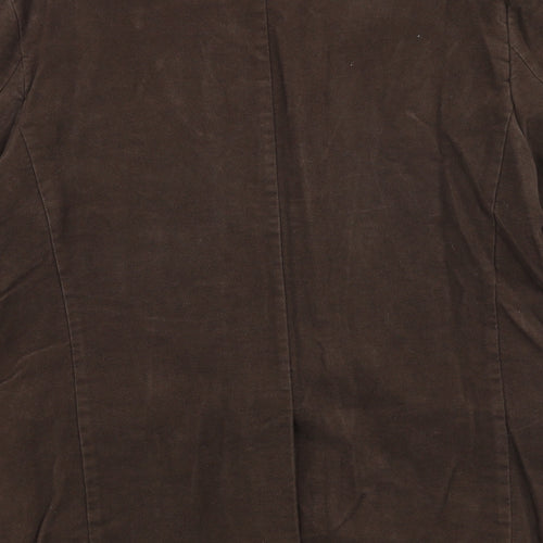 Boston Crew Mens Brown Polyester Jacket Blazer Size L Regular