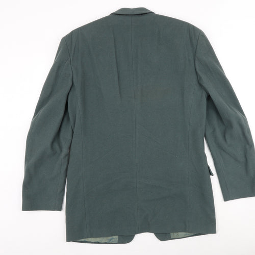 Marks and Spencer Mens Green Wool Jacket Suit Jacket Size 38 Regular