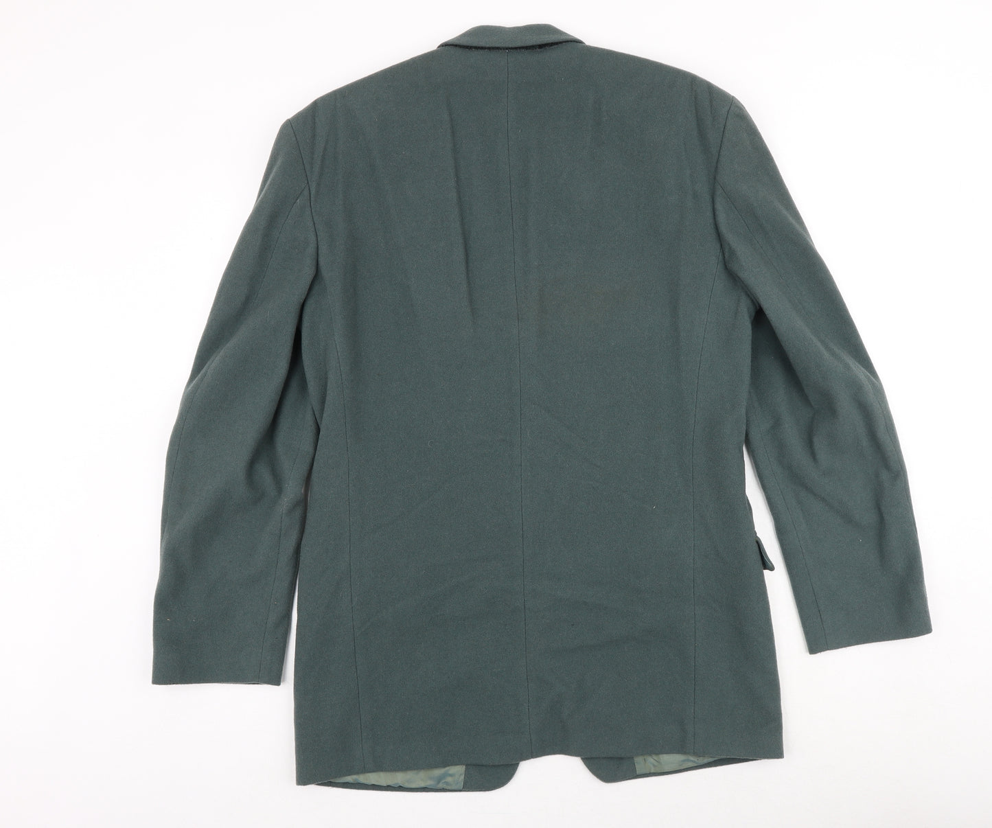 Marks and Spencer Mens Green Wool Jacket Suit Jacket Size 38 Regular