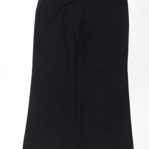 Spirit Womens Black Polyester Trousers Size 8 Regular Zip