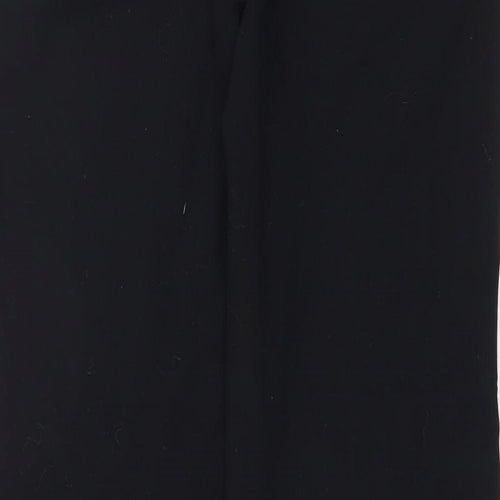 Spirit Womens Black Polyester Trousers Size 8 Regular Zip