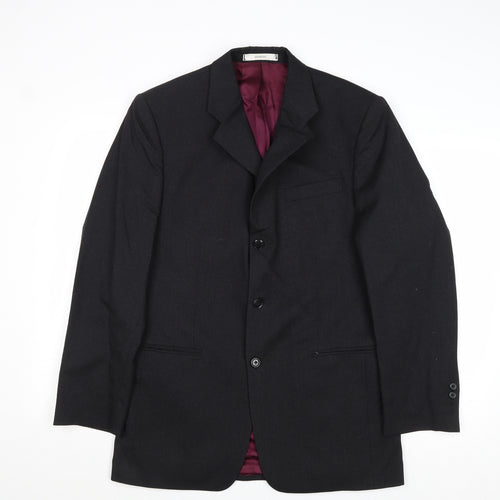 Giorgio Mens Grey Wool Jacket Suit Jacket Size 40 Regular
