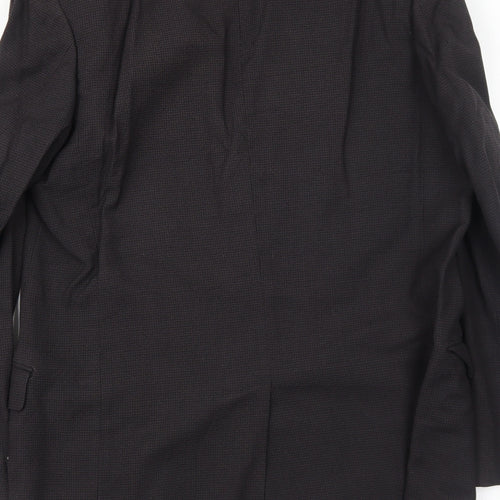 Sumrie Mens Black Polyester Jacket Suit Jacket Size 38 Regular