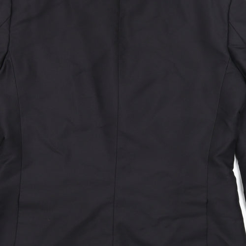 B&W Mens Black Polyester Jacket Suit Jacket Size 40 Regular