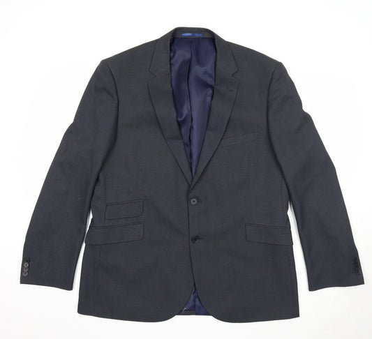 Taylor & Wright Mens Black Polyester Jacket Suit Jacket Size 44 Regular