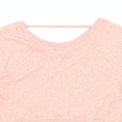 FOREVER 21 Womens Pink Cotton Pullover Sweatshirt Size L Pullover