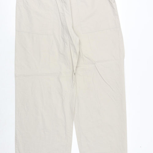 TEX Mens Beige Cotton Trousers Size 34 in Regular Button - Pockets