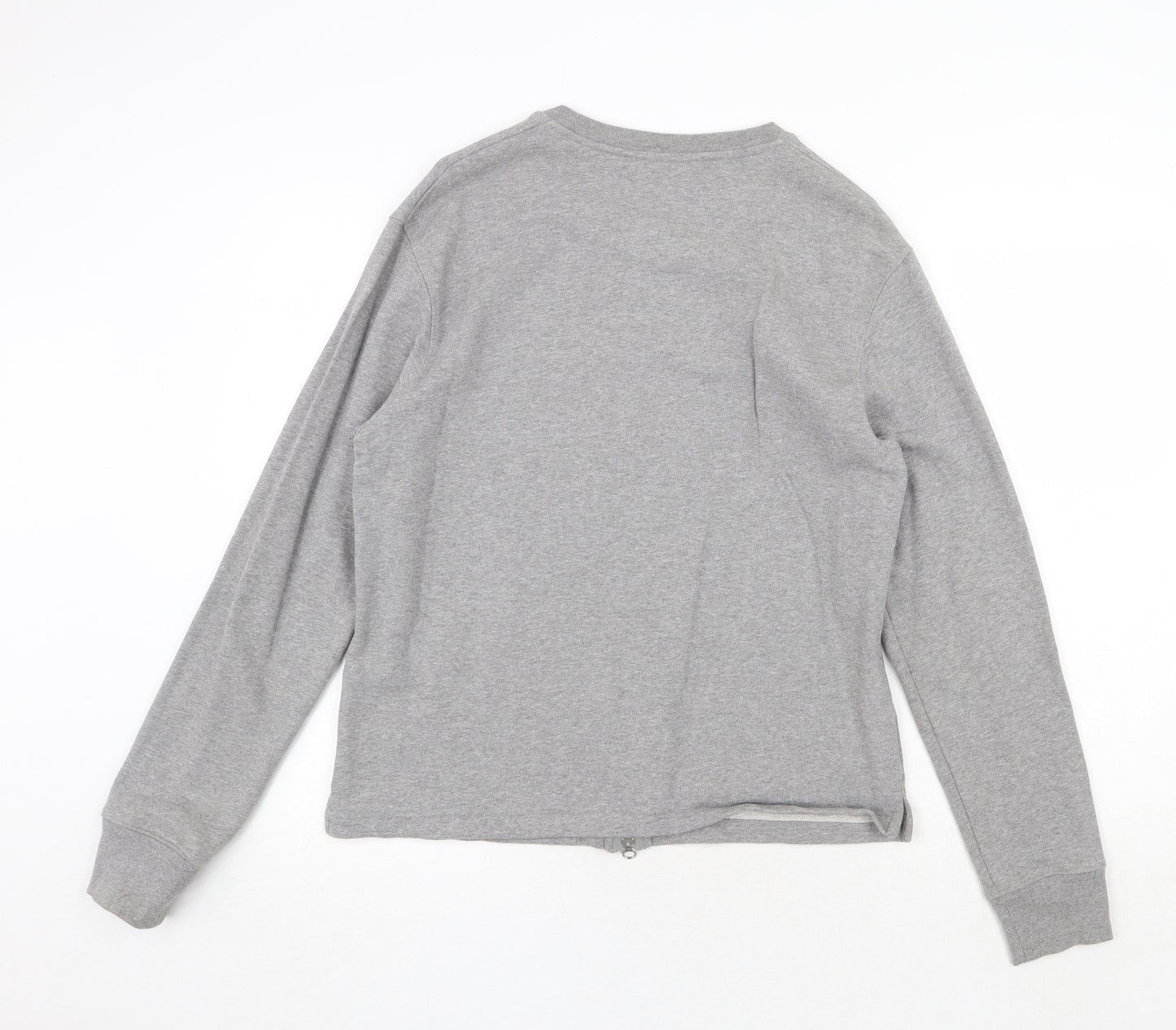 Setton Mens Grey Polyester Full Zip Sweatshirt Size L Zip