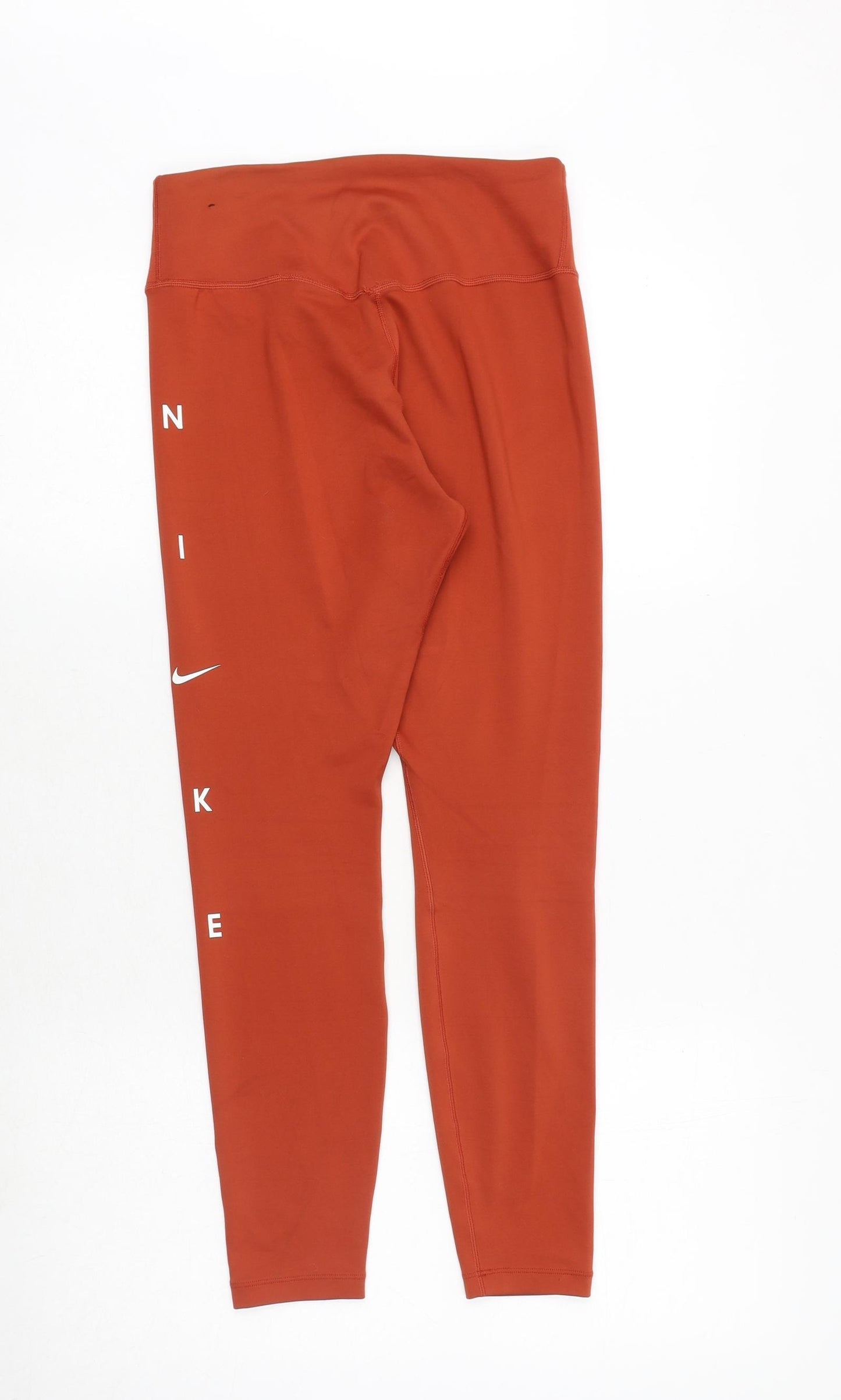 Nike Womens Red Polyester Compression Leggings Size S Regular