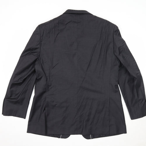Autograph Mens Black Wool Jacket Suit Jacket Size 44 Regular
