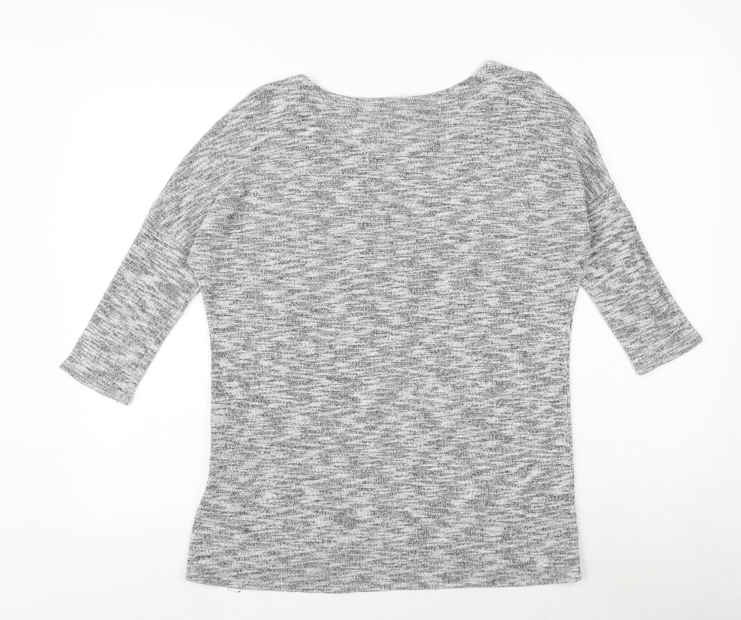 H&M Womens Grey Round Neck Viscose Pullover Jumper Size M Pullover - Parlez Vouz Fracais?