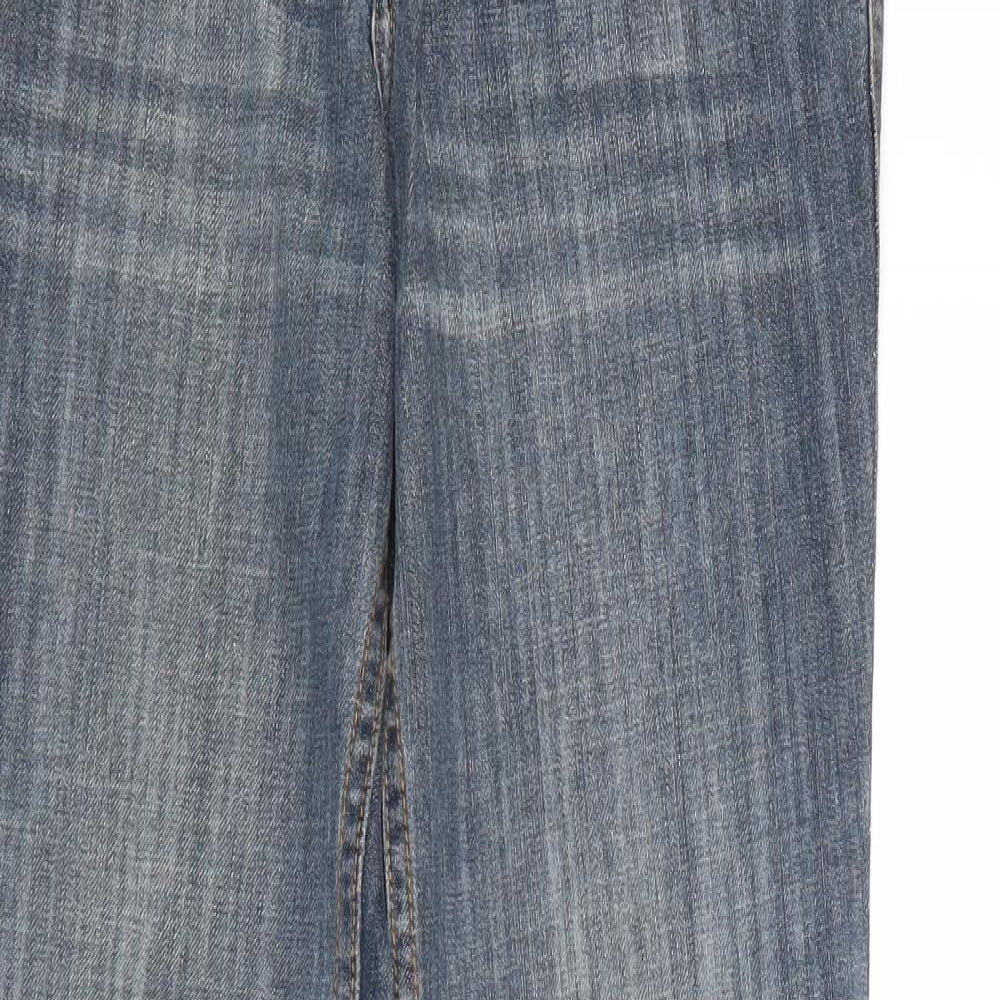 O'Neill Womens Blue Cotton Straight Jeans Size 26 in Regular Zip