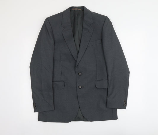Centaur Mens Grey Wool Jacket Suit Jacket Size 38 Regular