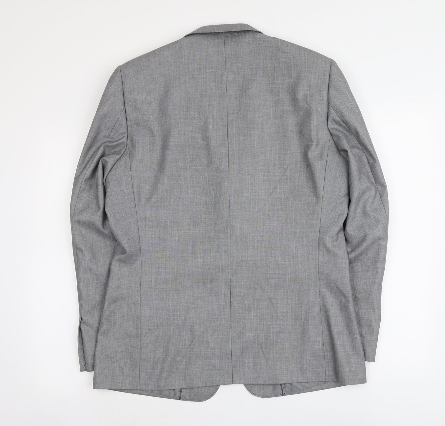 Butler And Webb Mens Grey Polyester Jacket Suit Jacket Size 40 Regular