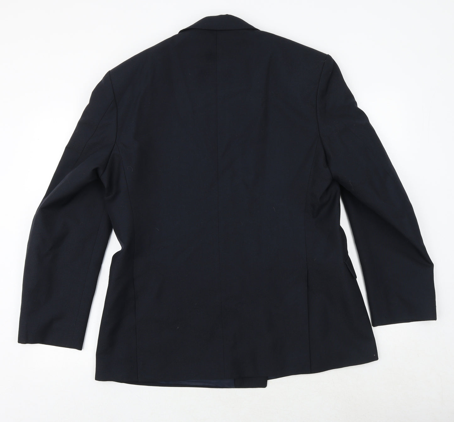 interaction Mens Blue Polyester Jacket Blazer Size 42 Regular