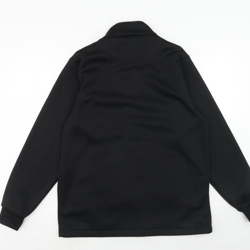 Alexandra Mens Black Polyester Full Zip Sweatshirt Size M Zip