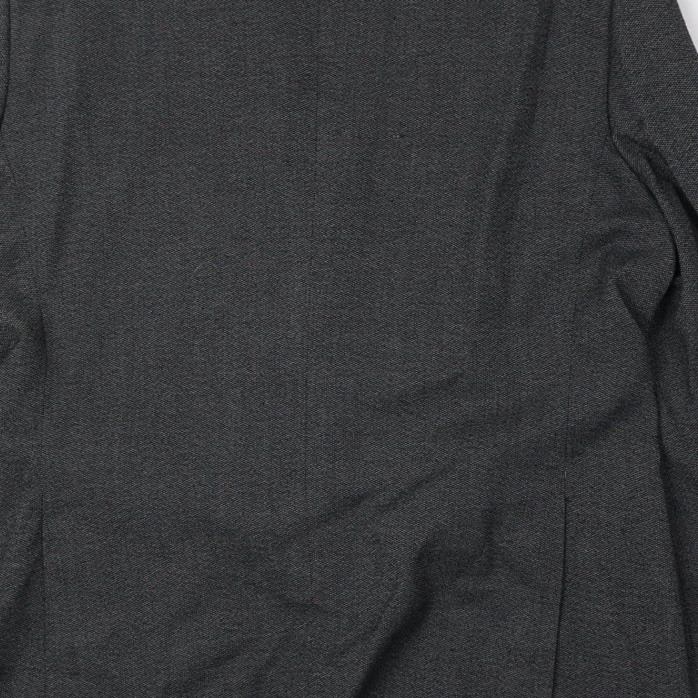 Charlton Gray Mens Grey Polyester Jacket Suit Jacket Size 44 Regular