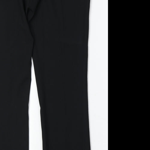 M&Co Womens Black Polyester Dress Pants Trousers Size 14 Regular Zip