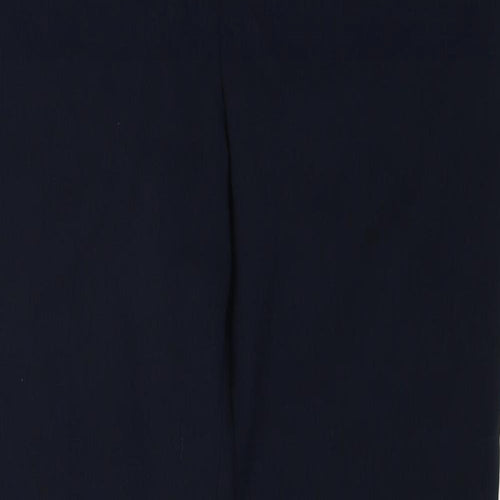 NEXT Womens Blue Polyester Capri Trousers Size 10 Regular Zip