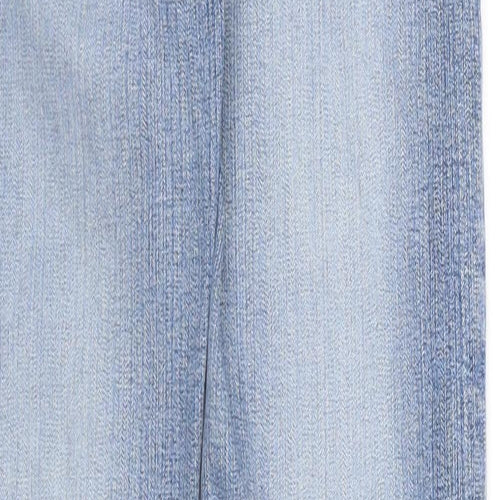 Patrol Womens Blue Cotton Straight Jeans Size 24 in L30 in Regular Zip
